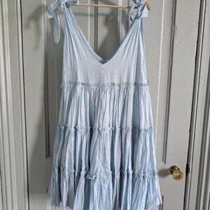 NWT Innika Choo Che Pas Big Frill in Dusk, Medium Large